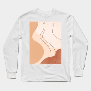 Abstract Bohemian Shapes 3.4 Long Sleeve T-Shirt